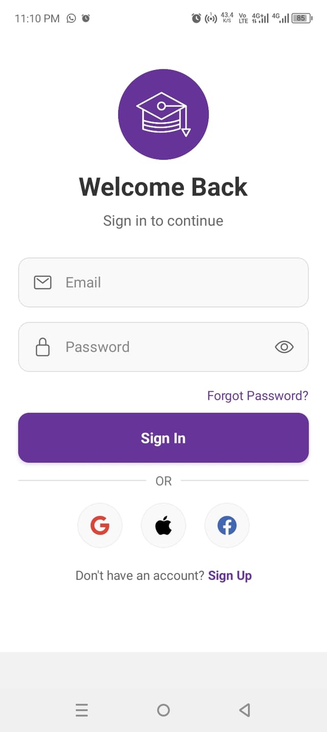 Student Course Registration screenshot 1